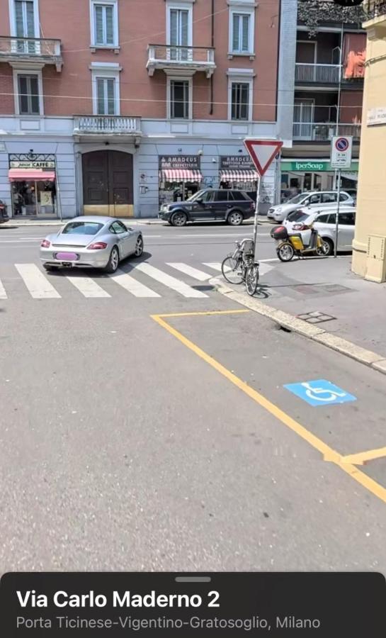 Prestigioso Trilocale Sui Navigli Con A/C & Wi-Fi Apartman Milánó Kültér fotó